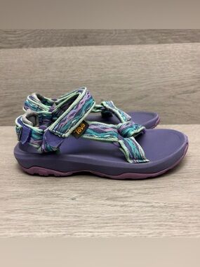 Teva Hurricane XLT 2 Sandals Purple Green Sea Glass Active Sandals Girls Size 12